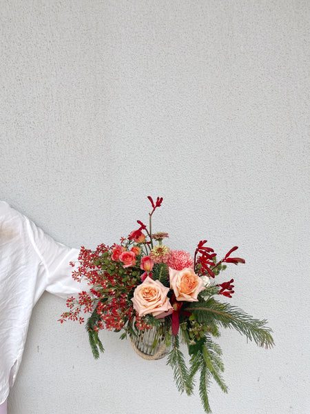 Merry & Bloom Jar Arrangement | XMAS 2025