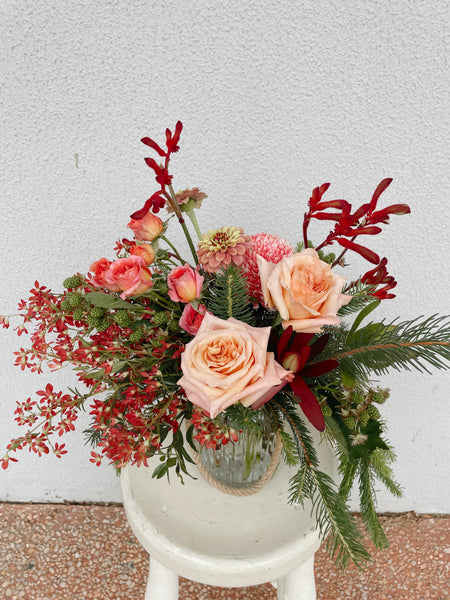 Merry & Bloom Jar Arrangement | XMAS 2025