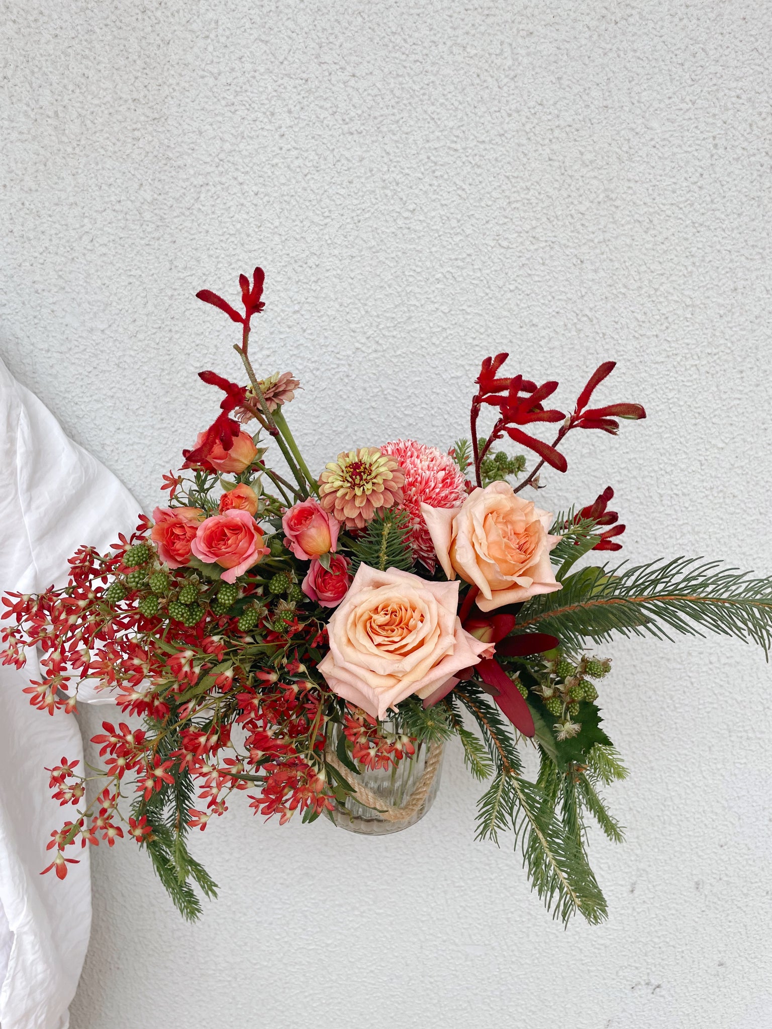Merry & Bloom Jar Arrangement | XMAS 2025